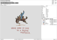 Horse Text V2 Embroidery File 6 sizes