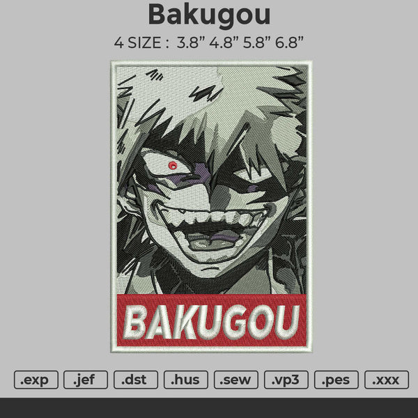 Bakugou Embroidery