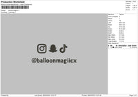 Balloonmagic Ig Embroidery File 6 sizes