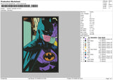 Batman Rectangle V2 Embroidery File 6 sizes