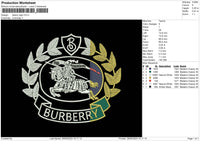 Bberry Logo Embroidery File 6 sizes