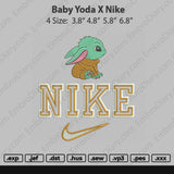 Baby Yoda X Nike Embroidery