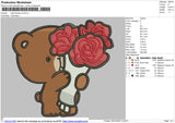 Bear Flowers v2 Embroidery