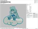 Bear On Cloud Embroidery