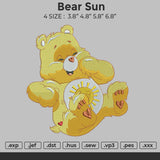 Bear Sun Embroidery