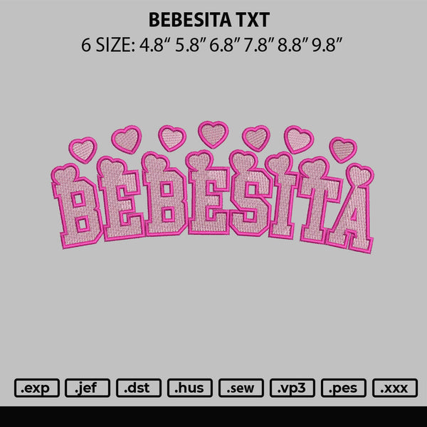 Bebesita Txt Embroidery