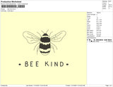 Bee Kind Embroidery