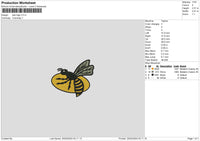 Bee 2402 Embroidery File 6 sizes