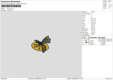 Bee 2402 Embroidery File 6 sizes