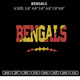 Bengals Embroidery File 6 sizes