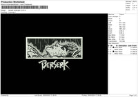 Berserk Rectangle V5 Embroidery File 6 sizes