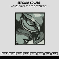 Berserk Square Embroidery File 6 sizes