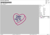 Bigger Heart Embroidery File 6 sizes