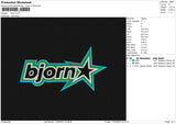 Bjorn Embroidery File 6 sizes