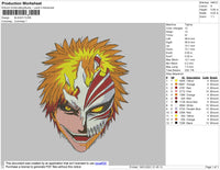 BLEACH ichigo kurosaki Embroidery