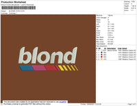 Blond Icon Embroidery