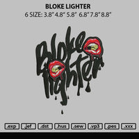 Bloke Lighter Embroidery File 6 sizes