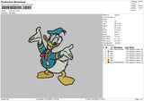 Blue Duck Embroidery File 6 sizes