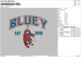 Bluey Spider Embroidery File 6 sizes