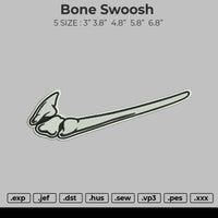 Bone Swoosh Embroidery