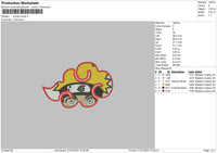 Boruto Cloud Embroidery File 6 sizes