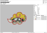 Boruto Cloud Embroidery File 6 sizes