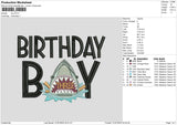 Brithday Boy Embroidery File 6 sizes