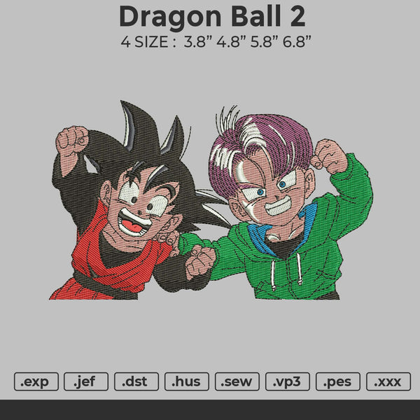 Dragon Ball 2 Embroidery