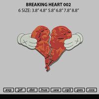 Breaking Heart 002 Embroidery