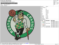 Boston Celtics Embroidery