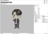 Chibi Boy 02 Embroidery File 6 sizes