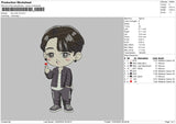 Chibi Boy 02 Embroidery File 6 sizes