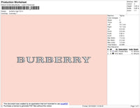 Burberry Logo Embroidery