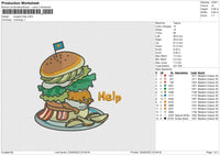 Burgers Help Embroidery