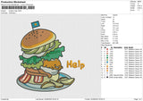 Burgers Help Embroidery