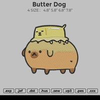 Butter Dog Embroidery