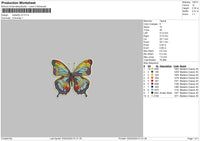 Butterfly V3 Embroidery File 6 sizes