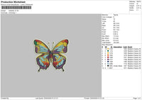 Butterfly V3 Embroidery File 6 sizes