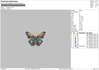 Butterfly V4 Embroidery File 6 sizes