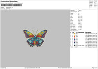 Butterfly V4 Embroidery File 6 sizes