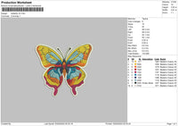 Butterfly V5 Embroidery File 6 sizes