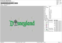 Buzz Disneyland Embroidery