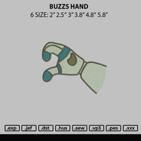 Buzzs Hand Embroidery File 6 sizes