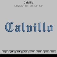 Calvillo Embroidery