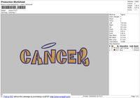 Cancer Embroidery