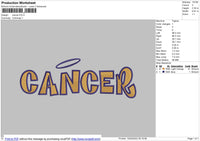 Cancer Embroidery