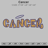 Cancer Embroidery