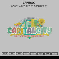 Capitalc Embroidery File  sizes