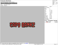 Capo Bankz Embroidery