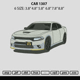 Car 1307 Embroidery File 6 sizes